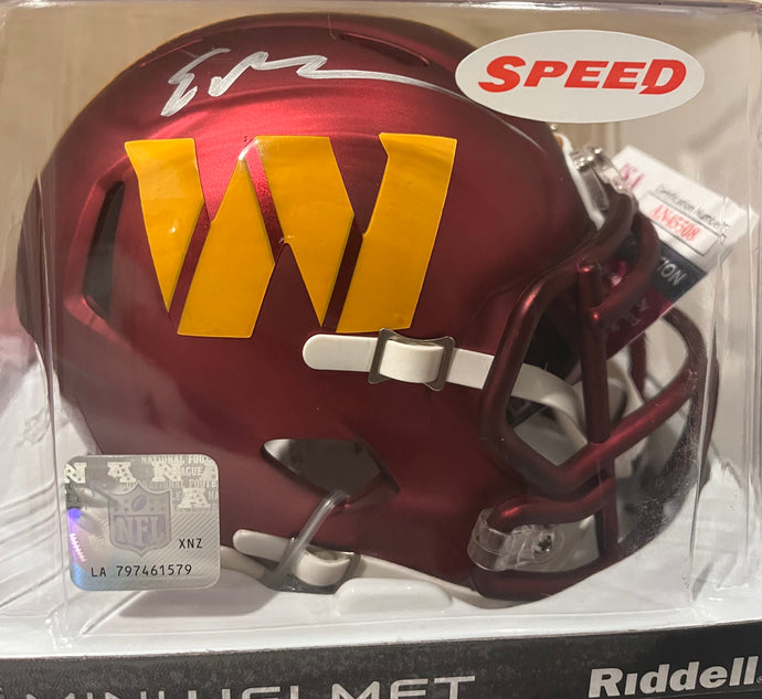 Clinton Portis Signed Washington Football Team Riddell Speed Mini