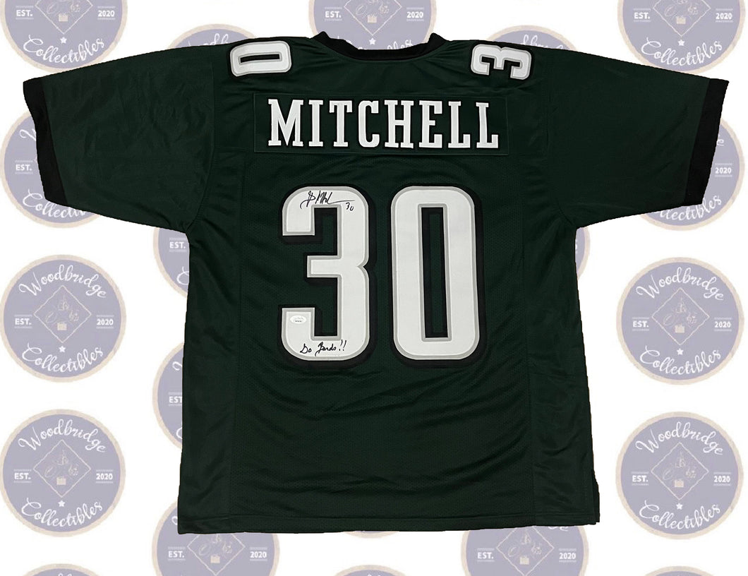 Brian Mitchell Signed Eagles Jersey