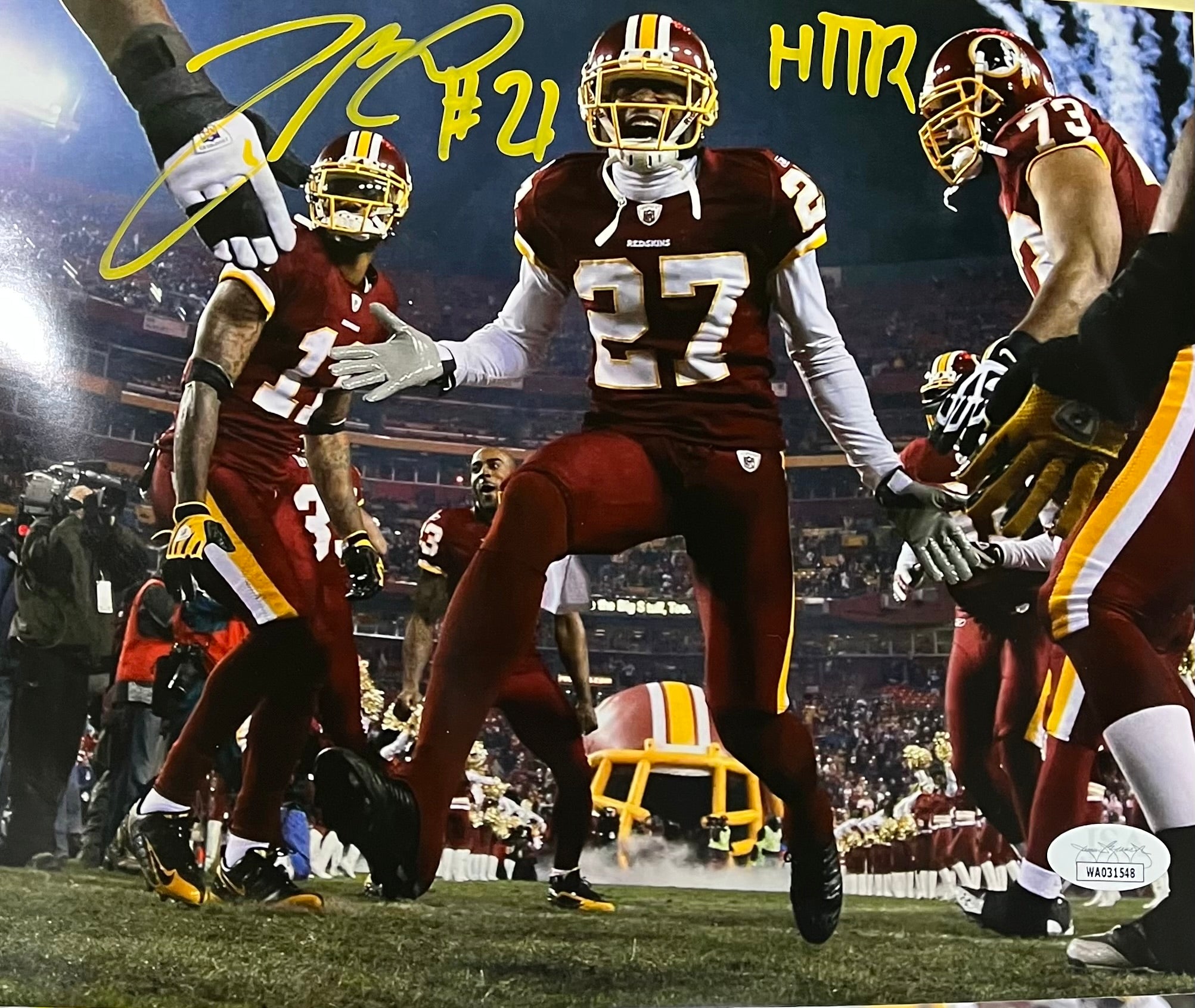 Authentic Redskins Fred Smoot Autograph outlets