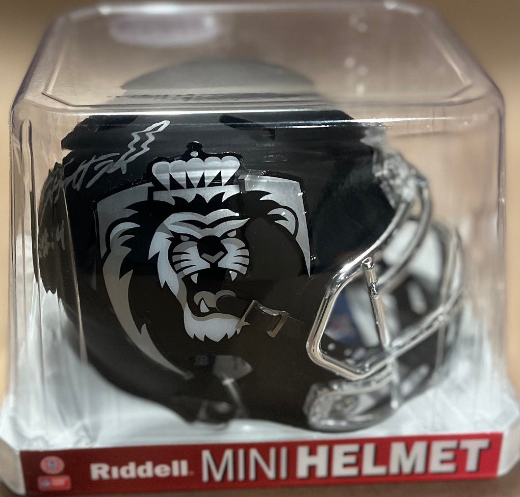 Taylor Heinicke Signed ODU mini helmet