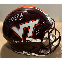 Load image into Gallery viewer, DeAngelo Hall Signed VT Hokies full size helmet
