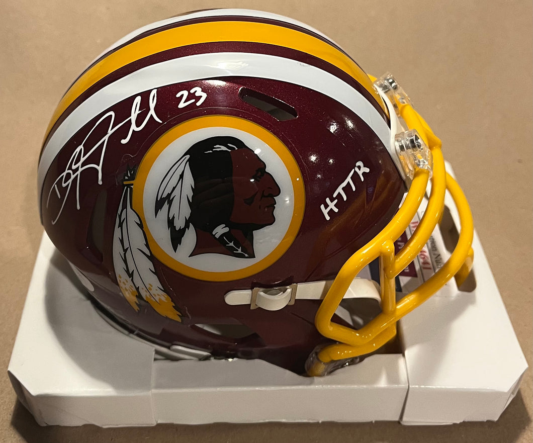 DeAngelo Hall Signed Washington Redskins mini helmet